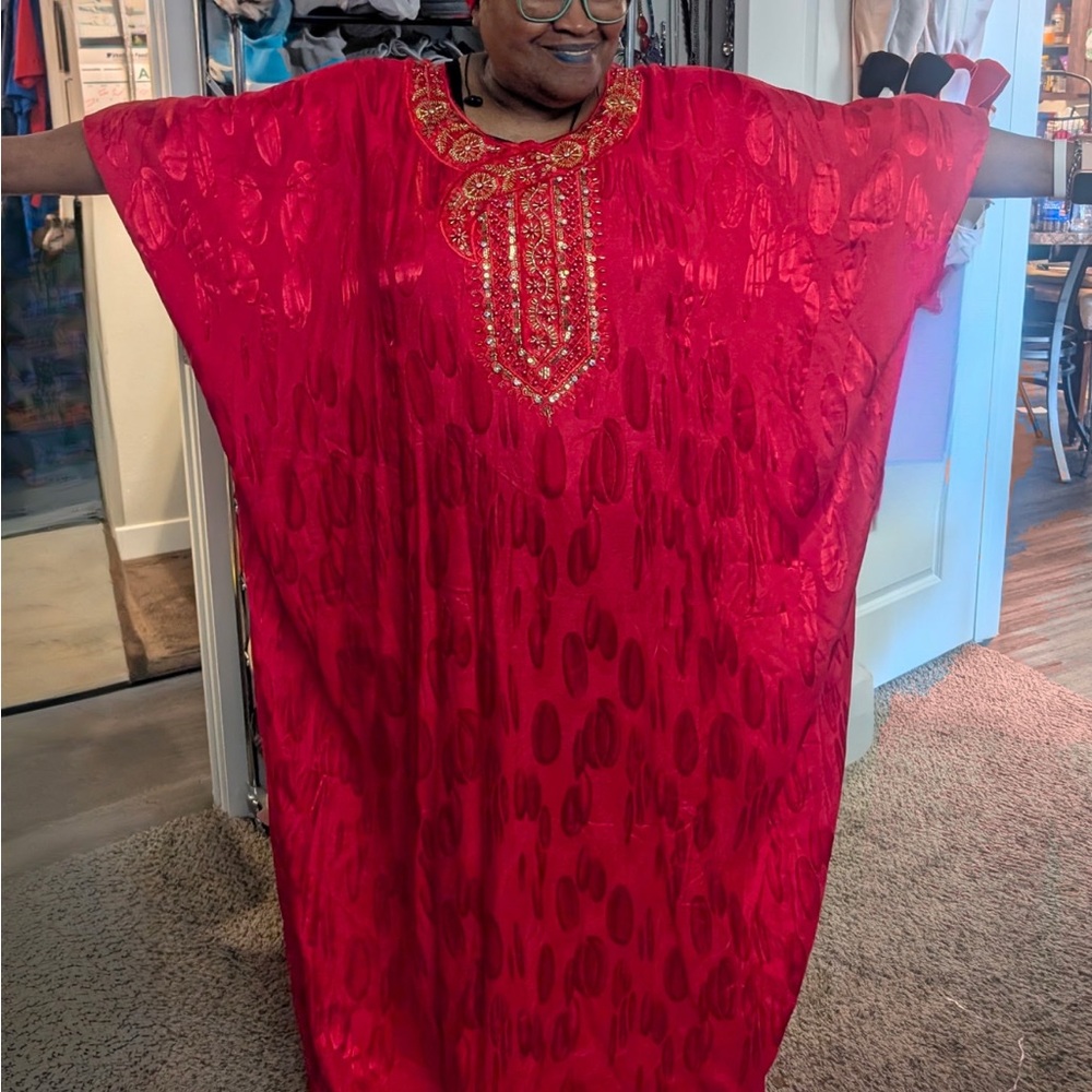 Elegant Red Maxi Dress
